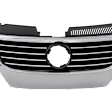 Upper Grille Assembly, Chrome Shell with Black Insert