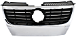 Upper Grille Assembly, Chrome Shell with Black Insert