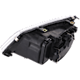 Passenger Side Headlight, without Bulb, Halogen, Clear Lens, with Fog Light Holes