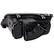 Passenger Side Headlight, without Bulb, Halogen, Clear Lens, with Fog Light Holes