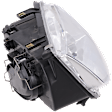 Passenger Side Headlight, without Bulb, Halogen, Clear Lens, with Fog Light Holes