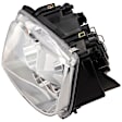 Driver Side Headlight, without Bulb, Halogen, Clear Lens, with Fog Light Holes
