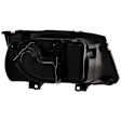 Driver Side Headlight, without Bulb, Halogen, Clear Lens, with Fog Light Holes
