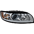 Passenger Side Headlight, with Bulb, Halogen, Clear Lens