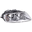 Passenger Side Headlight, with Bulb, Halogen, Except V10 TDI Engine