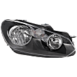 2010-2014 Volkswagen Jetta - Passenger Side Halogen Headlight, With bulb(s), OE Replacement, Wagon