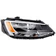 2014 Volkswagen Jetta - Passenger Side Halogen Headlight, With bulb(s), OE Replacement, CAPA Certified