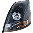 Driver Side Headlight, with Bulb, Halogen, Clear Lens, Black Interior