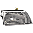 Passenger Side Headlight, without Bulb, Halogen, Clear Lens