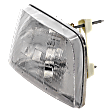 Passenger Side Headlight, without Bulb, Halogen, Clear Lens