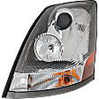 Driver Side Headlight, with Bulb, Halogen, Chrome Interior, For Models with Non-Protruding Lens