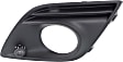 Front, Driver Side Fog Light Trim, Textured Black, with Parking Aid