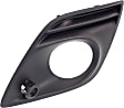 Front, Driver Side Fog Light Trim, Textured Black, with Parking Aid