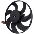 A/C Condenser Fan - Passenger Side Fan Blade and Motor, 200-Watt Motor