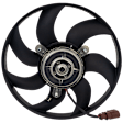 A/C Condenser Fan - Passenger Side Fan Blade and Motor, 200-Watt Motor