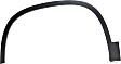 Front, Driver Side Fender Trim, Textured Black, 1 Piece Type