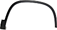 Front, Passenger Side Fender Trim, Textured Black
