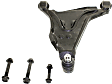 Front, Driver Side, Lower Control Arm, With Ball Joint Assembly, With 2-Bolt Configuration
