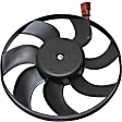 A/C Condenser Fan - Passenger Side Fan Blade and Motor, 150-Watt Motor