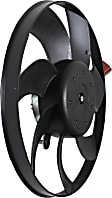 A/C Condenser Fan - Passenger Side Fan Blade and Motor, 150-Watt Motor