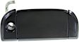 Front, Passenger Side Smooth Black Exterior Door Handle, Without Key Hole