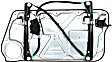 Front, Driver Side Window Regulator, Power, with Panel, without Motor, Hatchback