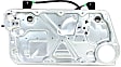 Front, Driver Side Window Regulator, Power, with Panel, without Motor, Hatchback