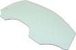 Front, Passenger Side Door Glass, Green Tint, Without Clips, Replaces NAGS No. FD25128 GTNN