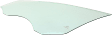 Front, Driver Side Door Glass, Green Tint, Without Clips, 4-Door, Sedan, Replaces NAGS No. FD24819 GTNN