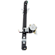 Rear, Passenger Side Power Window Regulator, With Motor