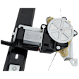 Rear, Passenger Side Power Window Regulator, With Motor