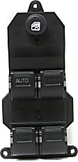 Front, Driver Side Window Switch, Black, 5-Button, 4 Cyl., 2.4L Engine