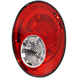 Driver Side Tail Light, Without bulb(s), Halogen, Clear and Red Lens, CAPA CERTIFIED