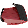 Passenger Side, Outer Tail Light, with Bulb, Halogen, Red Lens, Hybrid (13-14)/Sedan(11-18)