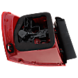 Passenger Side, Outer Tail Light, with Bulb, Halogen, Red Lens, Hybrid (13-14)/Sedan(11-18)