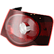Passenger Side, Outer Tail Light, with Bulb, Halogen, Clear Lens, Sedan