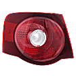 Driver Side, Outer Tail Light, with Bulb, Halogen, Clear Lens, Sedan