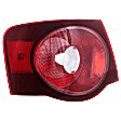 Driver Side, Outer Tail Light, with Bulb, Halogen, Clear Lens, Sedan