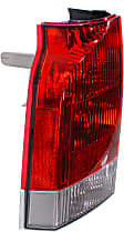 Driver Side, Lower Tail Light, with Bulb, Halogen, Clear Lens