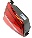 Driver Side, Inner Tail Light, with Bulb, Halogen, Clear and Red Lens, Hybrid Model