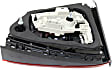 Driver Side, Inner Tail Light, with Bulb, Halogen, Clear and Red Lens, Hybrid Model