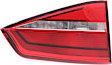 Driver Side, Inner Tail Light, with Bulb, Halogen, Clear and Red Lens, Hybrid Model, CAPA CERTIFIED