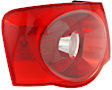 Driver Side, Outer Tail Light, with Bulb, Halogen, Red Lens