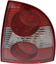 Passenger Side Tail Light, with Bulb, Halogen, Clear and Red Lens, Sedan, New Body Style, (Except W8 Model)