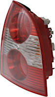 Passenger Side Tail Light, with Bulb, Halogen, Clear and Red Lens, Sedan, New Body Style, (Except W8 Model)