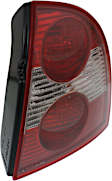 Passenger Side Tail Light, with Bulb, Halogen, Clear and Red Lens, Sedan, New Body Style, (Except W8 Model)