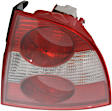 Passenger Side Tail Light, with Bulb, Halogen, Clear and Red Lens, Sedan, New Body Style, (Except W8 Model)