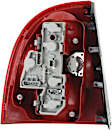 Passenger Side Tail Light, with Bulb, Halogen, Clear and Red Lens, Sedan, New Body Style, (Except W8 Model)
