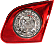 Passenger Side Tail Light, without Bulb, Halogen, Clear and Red Lens