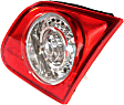 Passenger Side Tail Light, without Bulb, Halogen, Clear and Red Lens